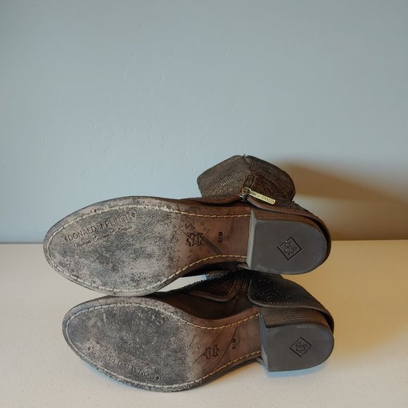 Donald Pilner Brown Leather Devi Riding Boot - Picture 8 of 11